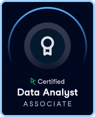 Certified Data Analyst Associate badge